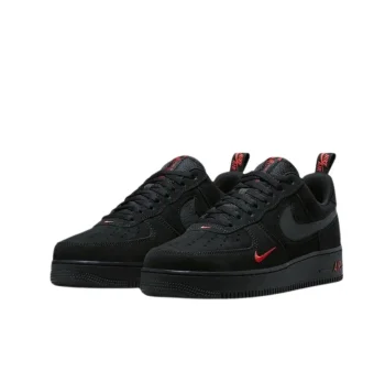 Nike Air Force - اسود مط دمج احمر