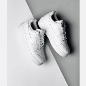 Nike air  force 1 low shadow - ابيض ساده