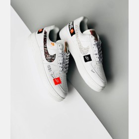 Nike air force 1 just do it - ابيض