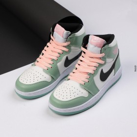 Air jordan - أخضر رباط زهري