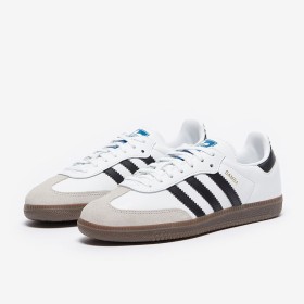 Adidas Samba - ابيض خط اسود