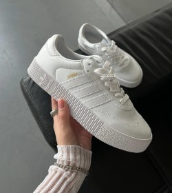 Adidas Samba Rose - ابيض سادة